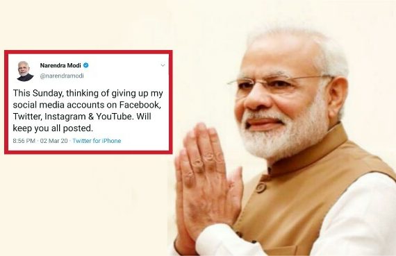 PM Modi to Quit Social Media, #NoSir Trends on Twitter